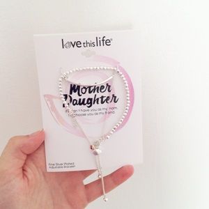 LovethisLife Silver Plated MotherDaughter Bracelet